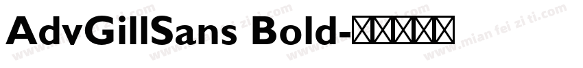 AdvGillSans Bold字体转换